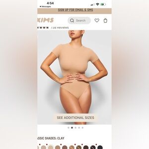 Skims t-shirt bodysuit